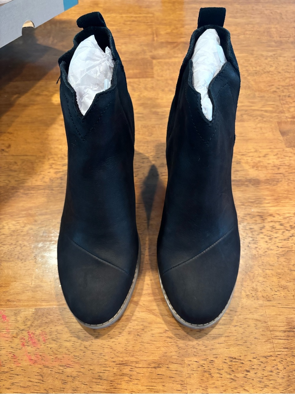Toms Clare Black Suede Women's Ankle Boots - size 5.5. New in box, never worn.